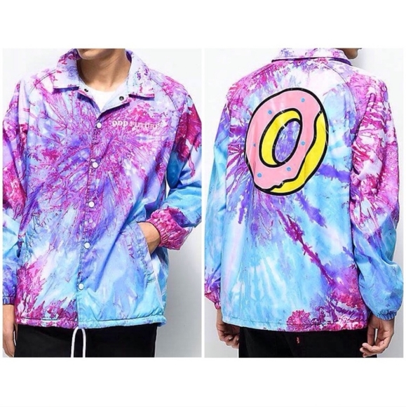 Odd Future Other - Odd Future Purple & Pink Tie Dye Coaches Jacket